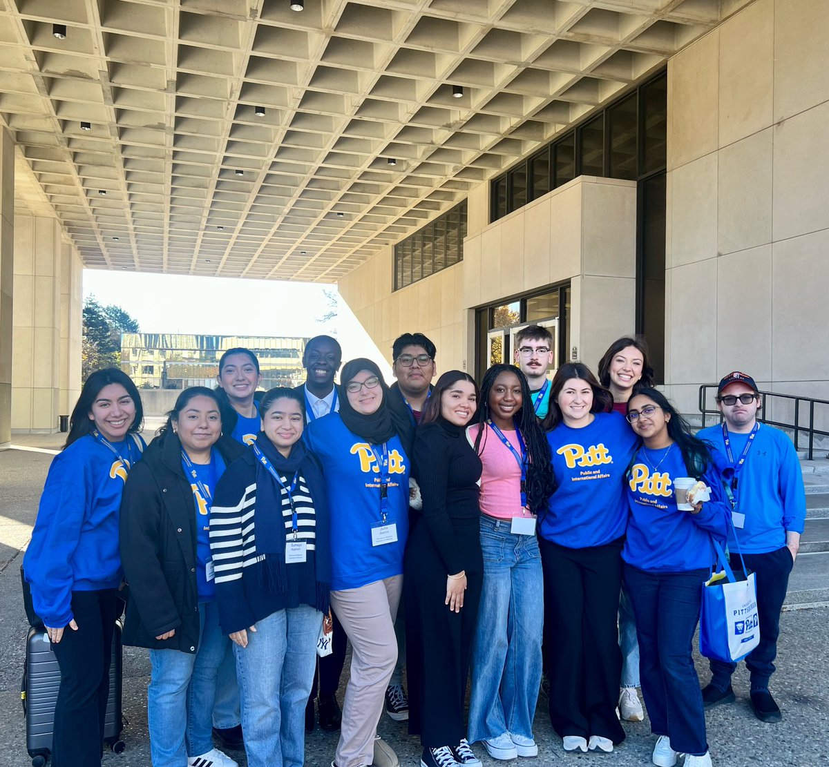 Pitt_SPIA's tweet image. It’s not goodbye, it’s just see you later. Pitt’s @ppiaprogram Weekend is over but the group is just getting started. What an amazing few days with these inspiring students! @GSPIA is so grateful to be part of your public service journey. Safe travels home!✈️ 🚘 🚊