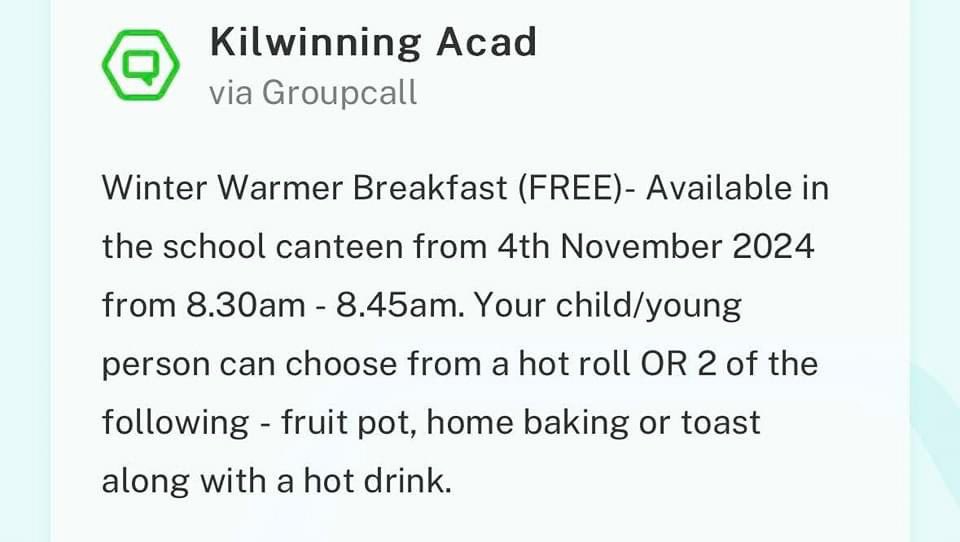 KilwAcadSSR's tweet photo. Starts tomorrow 🥯☕️ https://t.co/ucBensbBAw