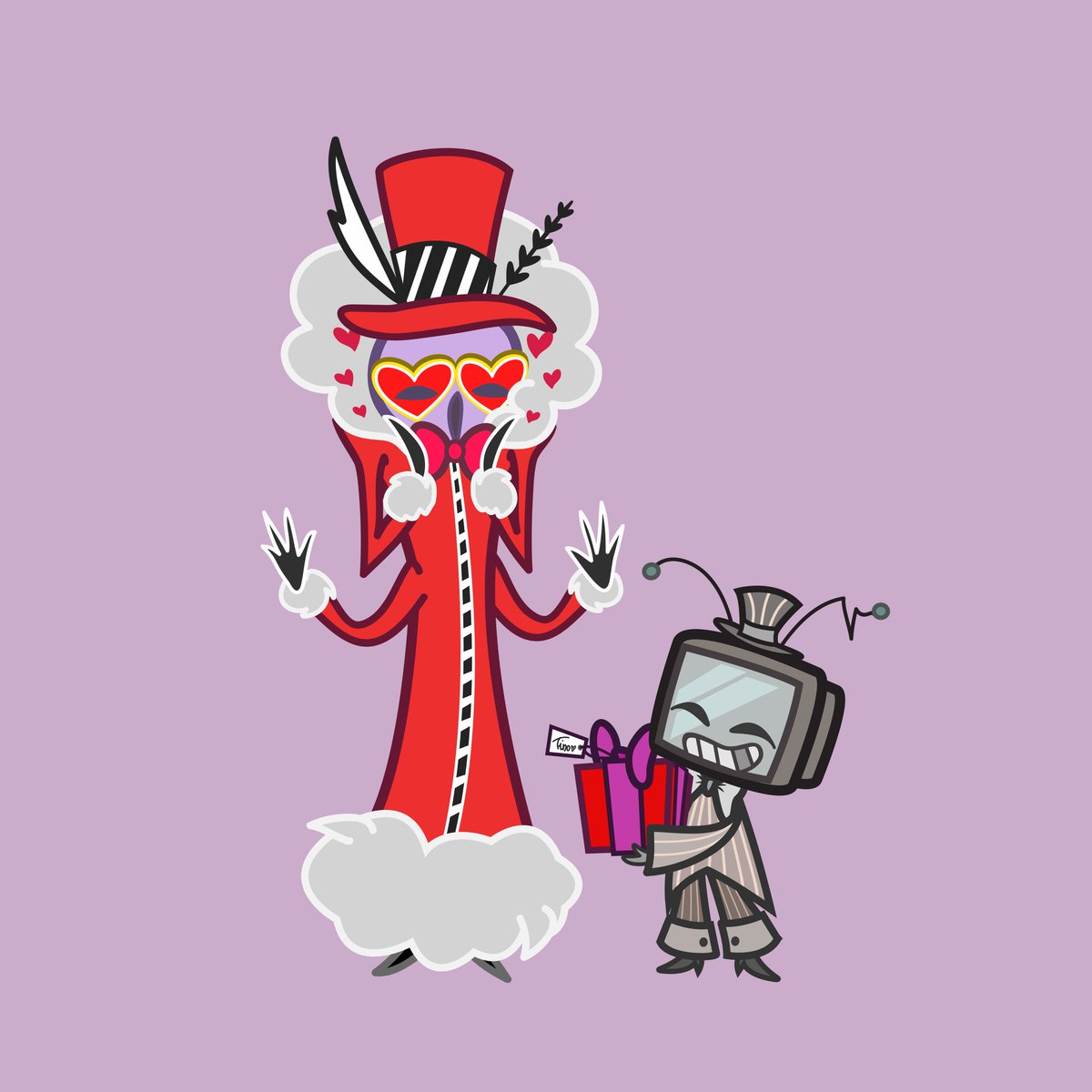 xanderbaldini's tweet photo. A gift for you 📺 🦋
#StaticMoth
#HazbinHotel
#HazbinHotelVox
#HazbinHotelValentino
#VoxVal https://t.co/WuKNcu9d93