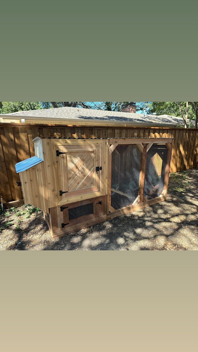 garden_hen's tweet photo. Large spaces or creative nooks, we can build anywhere.
We also build catios, goat, duck, quail and dog structures. 
832-722-2249 
-Chicken Mike #chickens #coops #chickencoops #backyardchickens #fresheggs #fresheggsdaily #urbanpoultry #urbanpoultryeducation #selfsustainable https://t.co/cjeoQsNZiF