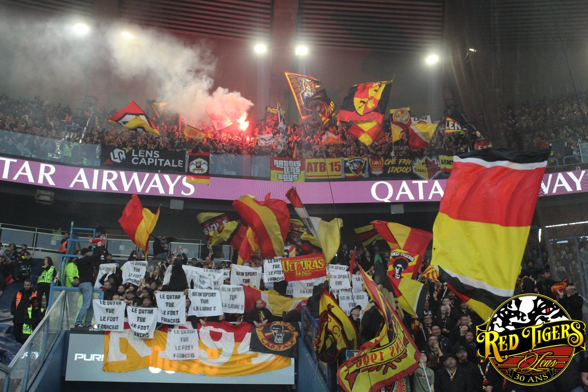 RedTigersLens's tweet photo. 10e Journée : PSG-LENS (02/11/2024) #PSGRCL #rclens https://t.co/Vji6H6avr9