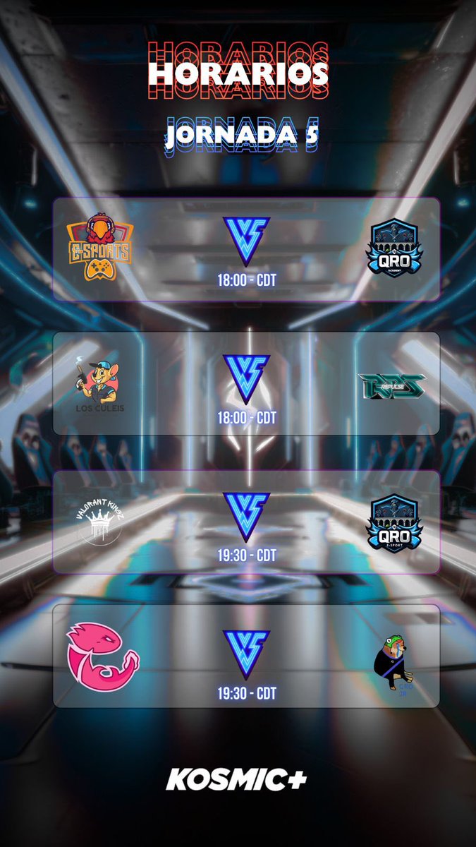Están son las jornadas que estarán poniendo casi el final de este gran evento con @Kosmicplus