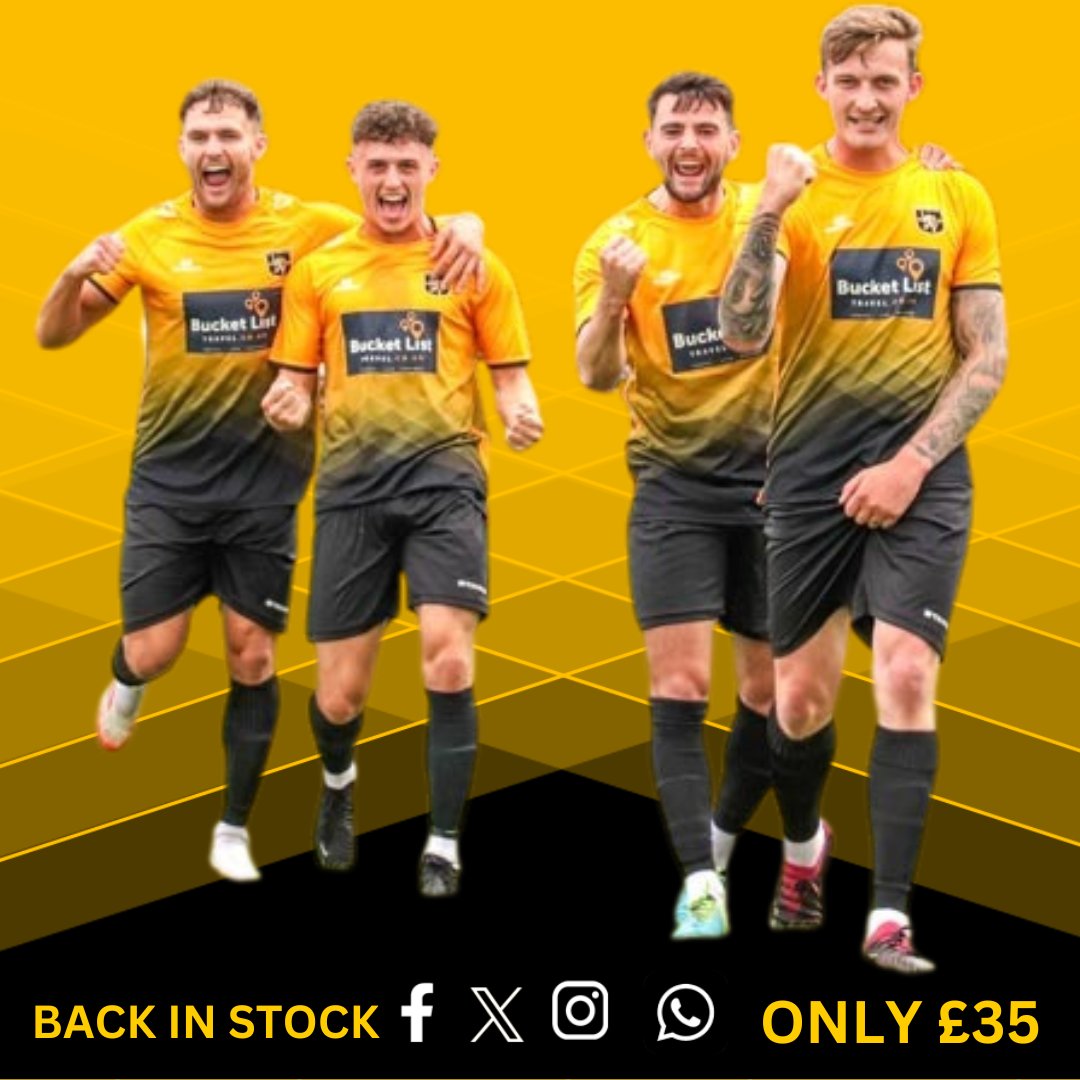 With Christmas fast approaching, get the Black &amp; Amber you love a Replica Shirt for Christmas

Order the 'The 1889' Club shop or email chrismac@crooktownafc.co.uk 

🩶💛