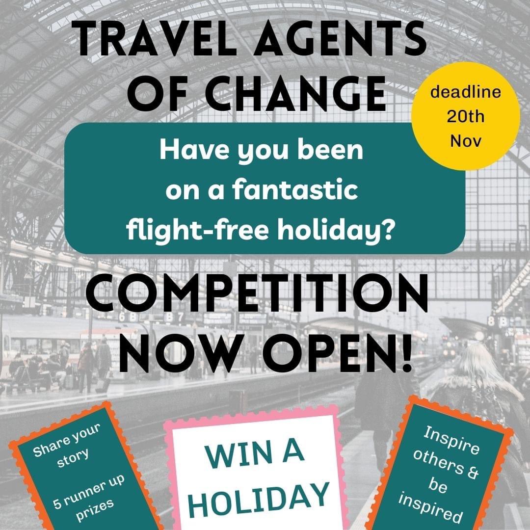 ***Competition***Share your flight-free holiday stories and win prizes. Inspire others to choose sustainable travel 🚆🚴🏻‍♀️⛴️🛶 closes 20th November 2024

forms.gle/z4m5vNgcLXm4iW…
