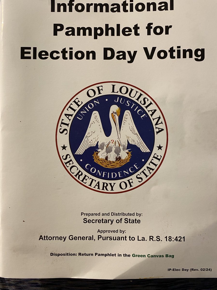 My instructions book for being Commissioner In Charge of my precent ! 🇺🇸