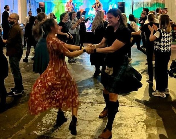 Get ready to dance the night away at the GreenlandDockFestival.co.uk 07 December 💃🕺 
Join us for a fantastic Ceilidh night, filled with  music and energetic dancing. No experience necessary! Our caller will guide you through every step.
It's free and it's fun!
Book your place!