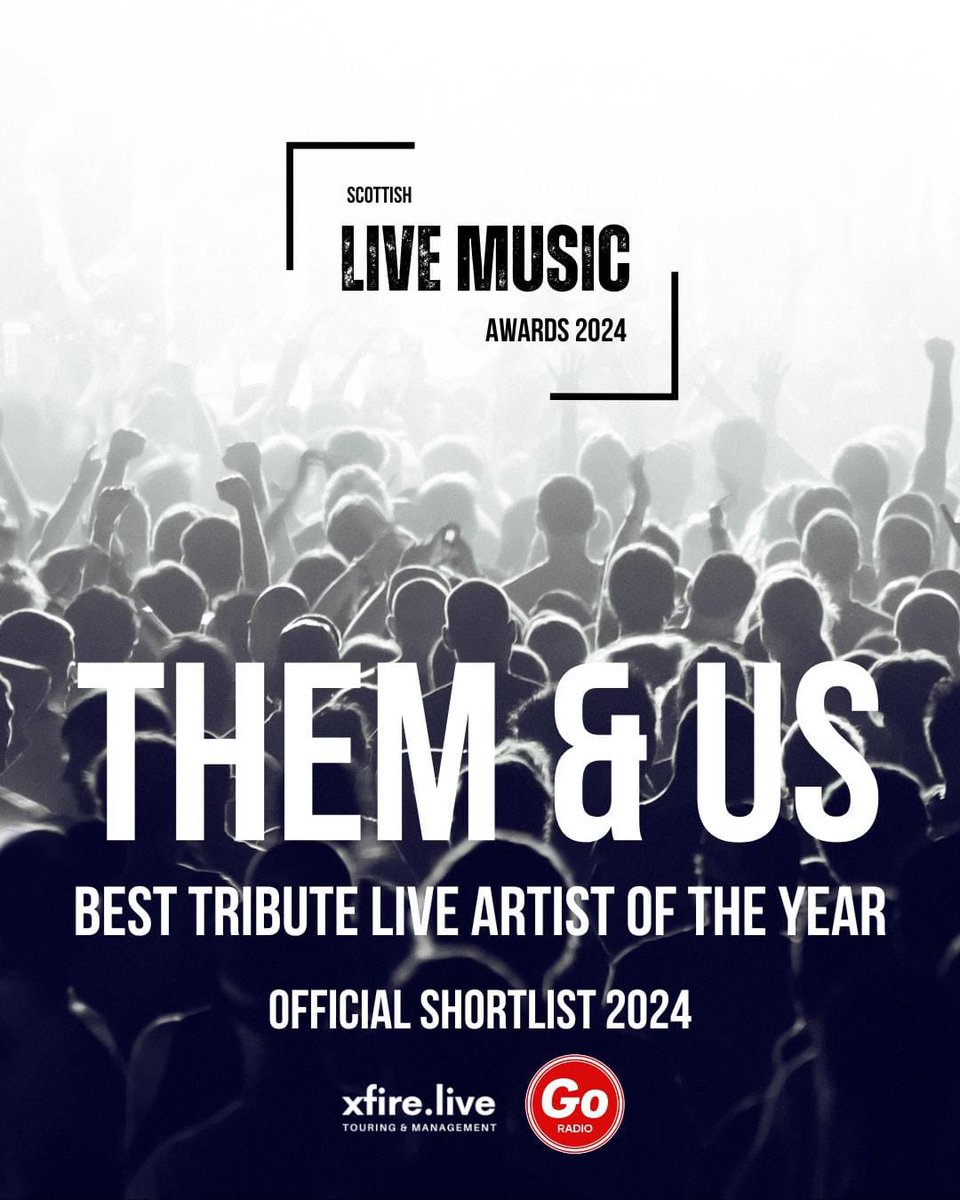 Thank you to everyone that voted for us in the <a href="/thisisgoradio/">Go Radio</a> Scottish live music awards 2024 !!! We are incredibly grateful and thankful to make the final shortlist