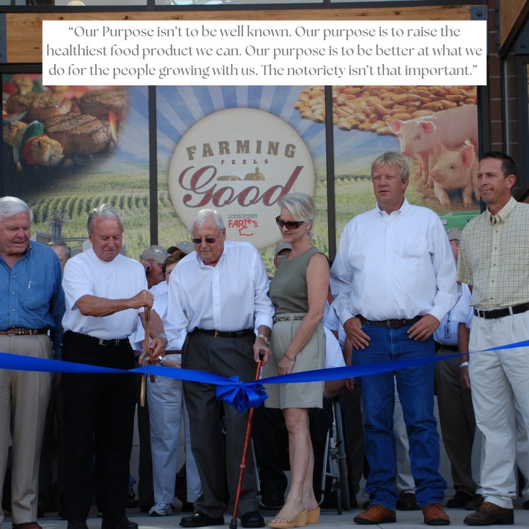 Today, we honor Bob Christensen, our founder, whose vision shaped Christensen Farms over the past 50 years. His commitment to sustainability and community inspires us as we celebrate this milestone! Together, we continue to build a sustainable future guided by his legacy.