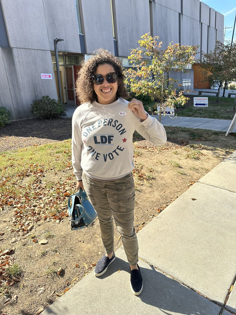 The sun is out and I just dropped off my ballot! #IVoted  <a href="/NAACP_LDF/">Legal Defense Fund</a>