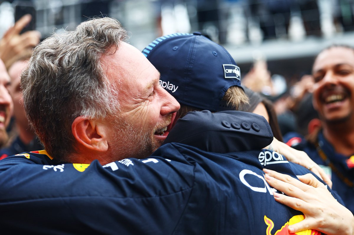 Christian Horner on Max Verstappen: "On a pretty dreary day, he shone pretty brightly today."

❤️