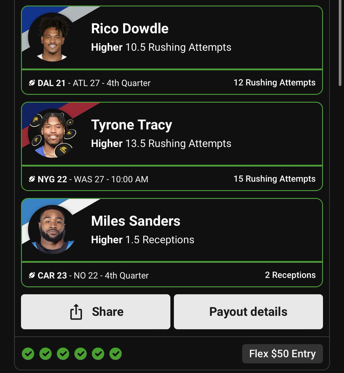 YourFriendKyle_'s tweet photo. *$100 GIVEAWAY RETWEET TO ENTER*

BANGGGGG! 6/6 $50 ➡️ $1,250

YOU NEED TO SIGN UP FOR UNDERDOG RIGHT NOW TO START CASHING THESE WITH US.

Use code YFK when you sign up on Underdog for up to $1,000 in bonus CASH!

https://t.co/Q7TzBdMmT0 https://t.co/JRJyL8BIEU