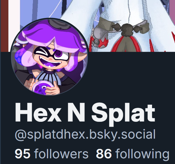 Splat_D_Hex's tweet photo. Have been very inactive here with the recent stuff slowly movin to other platforms but 🔵☁️ gonna be prob the one im gonna focus more on posting there however i will focus on other medias :] 
Ofc sharing if u would like to follow me on any other! :> https://t.co/NclzyQDBvT