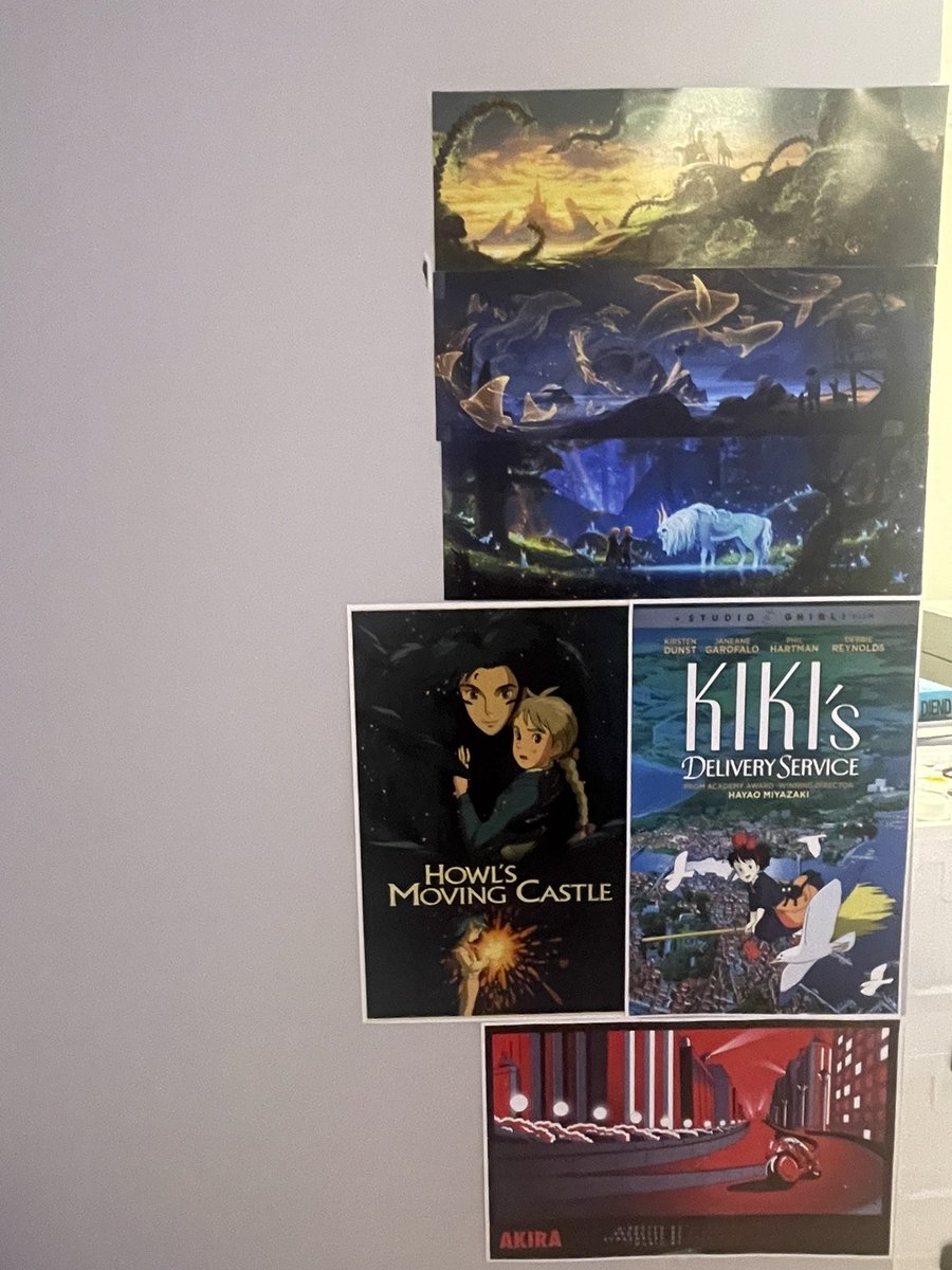 DetectiveMal's tweet photo. The art wall is starting!! If yall have any idea what I should add or places I could get some more stuff lmk!! https://t.co/JjjA4elotM