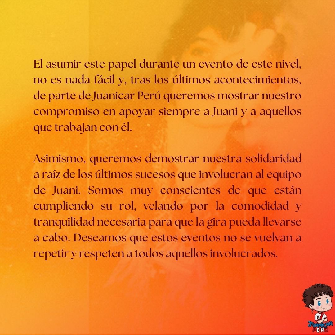 juanicarperu's tweet photo. Mensaje al público, de parte de JuanicarPerú🩵 https://t.co/e8MtF5BNjW