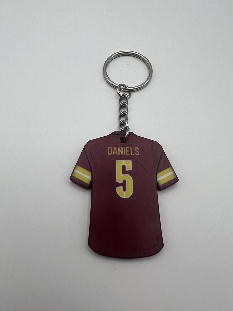 Commandalorian1's tweet photo. @Commanders Win! Let’s do a Giveaway! Winner will get one of each keychain pictured below! Just like, retweet/comment #RaiseHail on this post!! https://t.co/wRmTrqhF4N