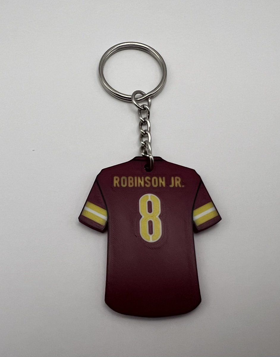 Commandalorian1's tweet photo. @Commanders Win! Let’s do a Giveaway! Winner will get one of each keychain pictured below! Just like, retweet/comment #RaiseHail on this post!! https://t.co/wRmTrqhF4N