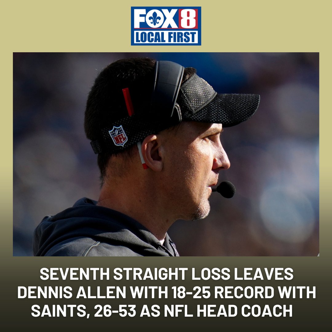 FOX8NOLA's tweet photo. Saints fans, do you urge patience or a push with the team's embattled head coach? https://t.co/nrrqiHVJ3j