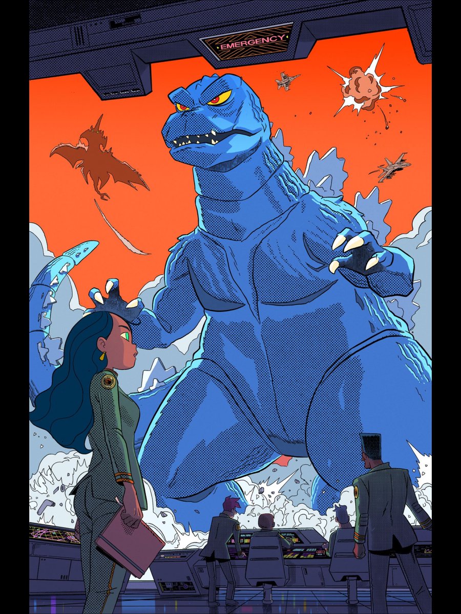 Given the chance I’d still like to draw a full book of this guy. One page in the issue drew wasn’t enough :D #GodzillaDay