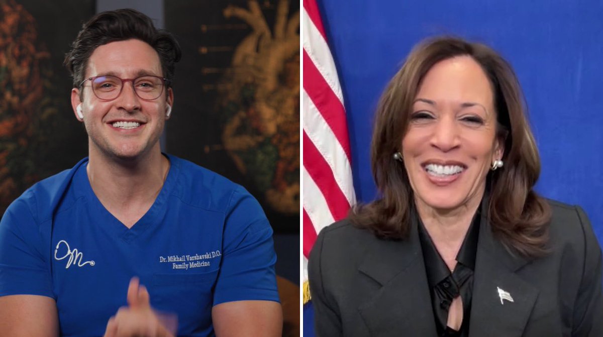 Dr. Mike Varshavski (@realdoctormike) on Twitter photo A conversation on healthcare with <a href="/KamalaHarris/">Kamala Harris</a> on The Checkup Podcast go.doctormikemedia.com/youtube/Kamala⦠A conversation on healthcare with <a href="/KamalaHarris/">Kamala Harris</a> on The Checkup Podcast go.doctormikemedia.com/youtube/Kamalaā¦