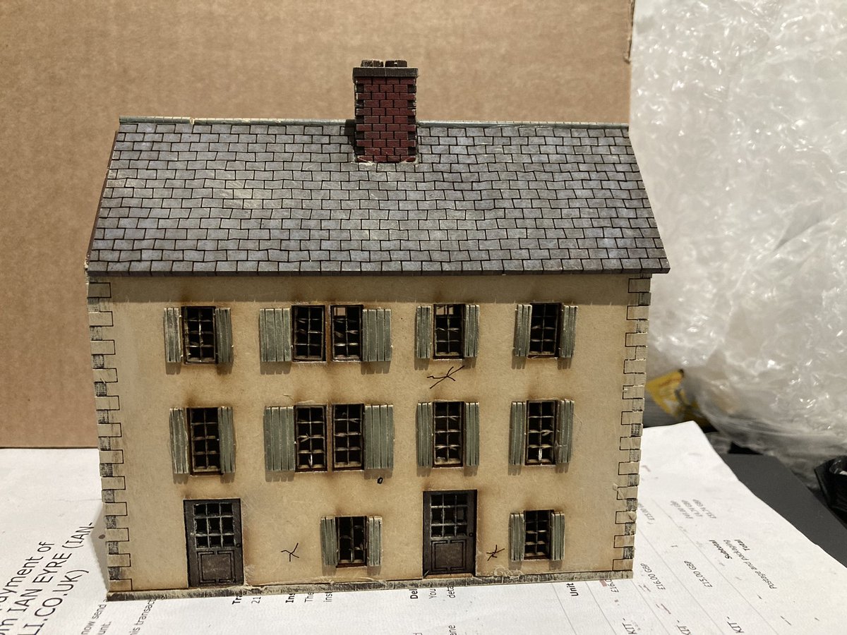 _empiresatwar_'s tweet photo. Now a set of ready made 15mm non ruined,  pre painted Normandy buildings . Come with removeable roofs and floors. Will be shipped to U.S tomorrow. https://t.co/pU3yHcsgPQ