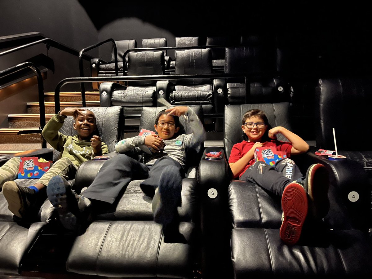 Gr.4s went to the movies on Friday to watch The Wild Robot after reading it in their language class. Thanks <a href="/MsWood26/">Mrs. Wood</a> for organizing 🍿 🎥  <a href="/StElizabethOCSB/">St. Elizabeth School</a>