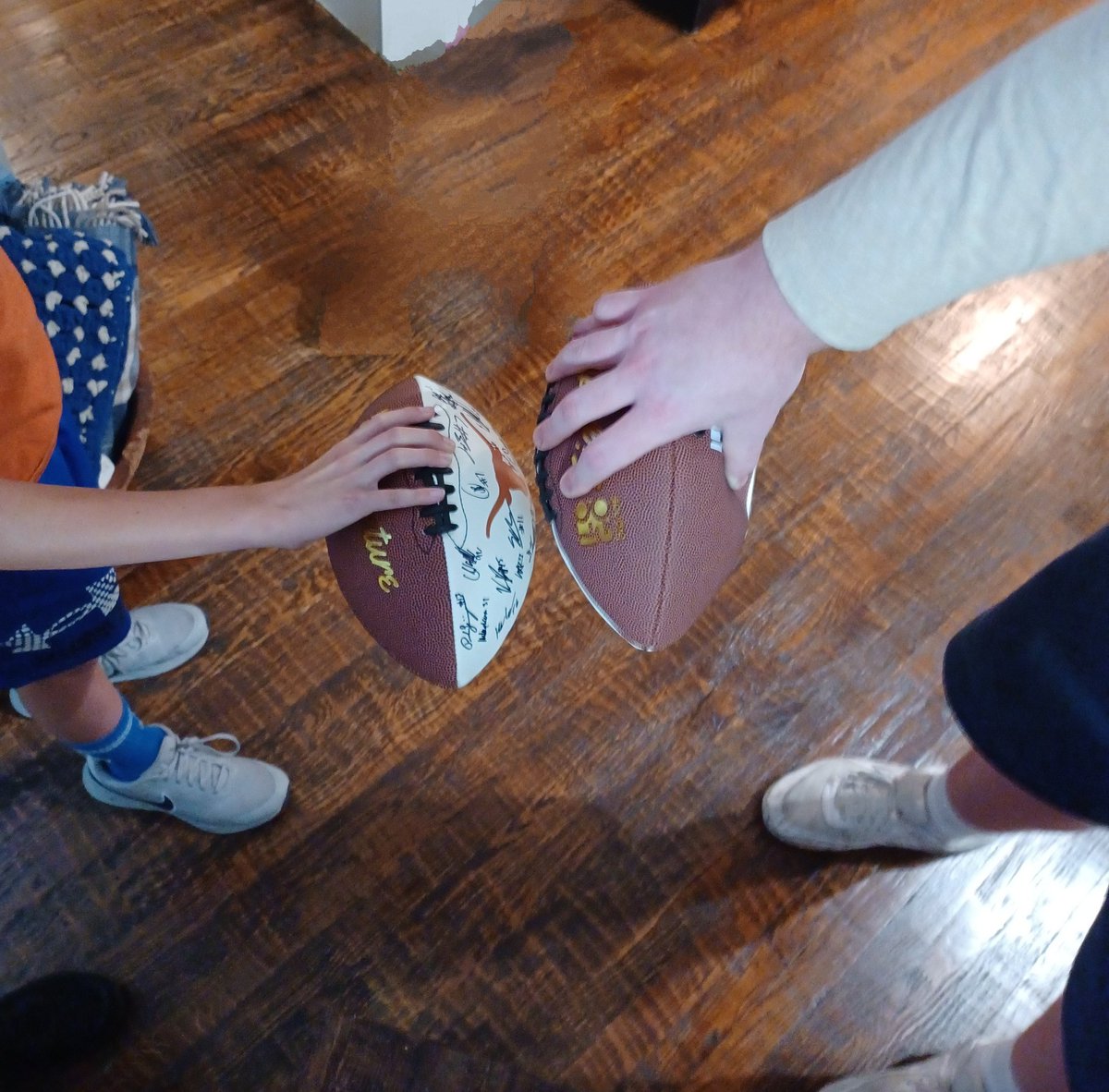 Judge Andrea Thompson (@stroh92) on Twitter photo These 2 little Longhorns lost everything recently in a house fire. So great of <a href="/stroh_connor/">Connor Stroh</a> to organize <a href="/TexasFootball/">Texas Football</a> signing a ball for each of these guys to restart their memorabilia collections. That's what <a href="/12thMan/">Texas A&M Athletics</a> calls Good Bull! ❤️ These 2 little Longhorns lost everything recently in a house fire. So great of <a href="/stroh_connor/">Connor Stroh</a> to organize <a href="/TexasFootball/">Texas Football</a> signing a ball for each of these guys to restart their memorabilia collections. That's what <a href="/12thMan/">Texas A&M Athletics</a> calls Good Bull! ❤️