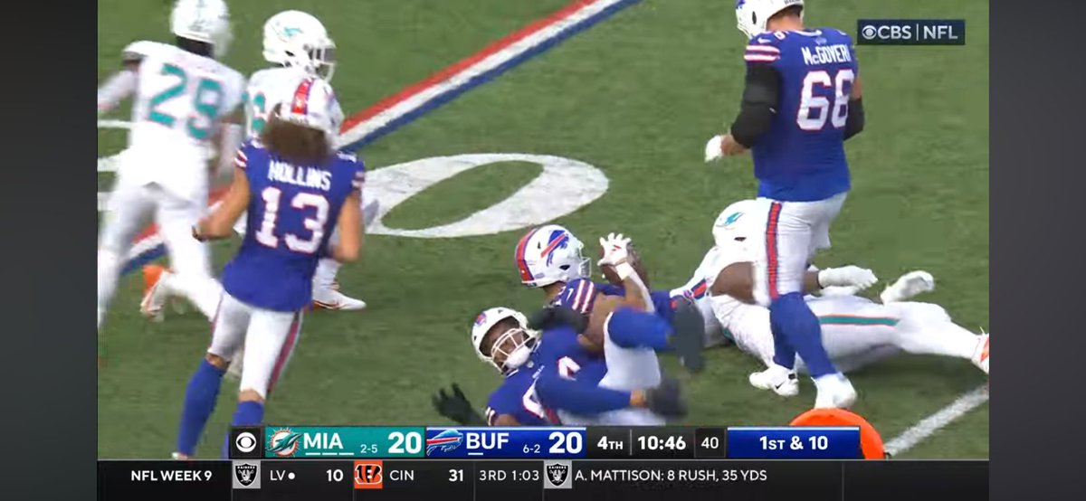 Civvy242's tweet photo. Hey @NFLonCBS @NFL can y’all stop cheating for these guys!!!!🤬🤬🤬🤦🏾‍♂️ Next time someone says the NFL ain’t rigged show them this Buffalo was out out timeouts, they gifted them a 4th! We were winning that game but they fixed the script!!! https://t.co/Gl1VCelchl