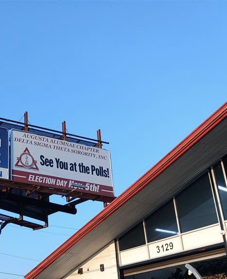 Have you seen 👀 us??? The Augusta Alumnae Chapter has been hard at work painting the town red to Get Out The Vote! 
Don’t forget, Election Day is Tuesday, Nov. 5th. Make your voice heard and tag us in your “I voted” pics! 🗳️
#SRDST #DST1913 
#AAC_voteREDy  #AAC_DST