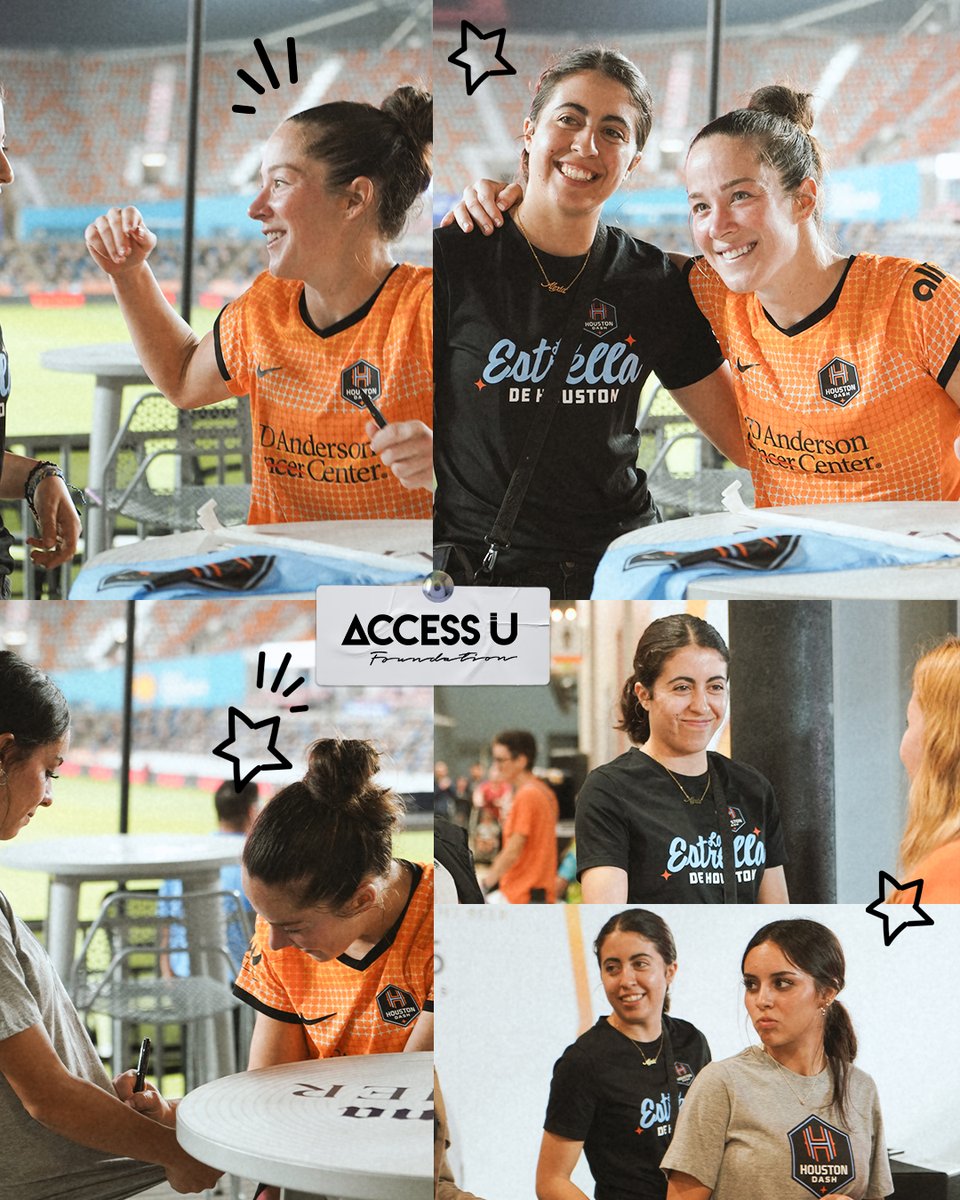 ACCESS__U's tweet photo. Safe to say we had a TIME at the Dash VS #BayFC game! ⚡We had so much fun sharing with our Scholar-Athletes! 👑
 
Shout out to @HoustonDash and their welcoming energy! 🫡✨
 
#ACCESSUFoundation
#HoustonDash https://t.co/dNNc1CNAyr