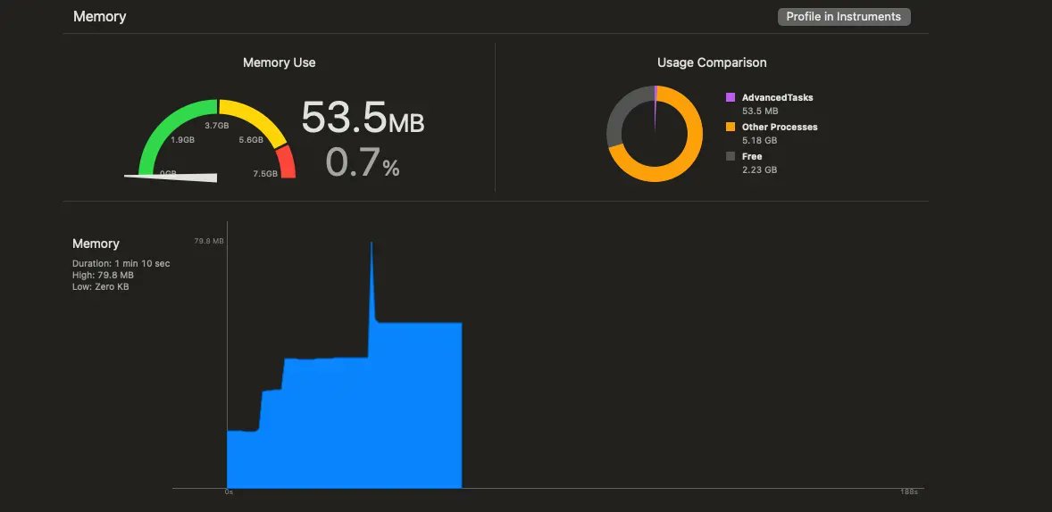 Advanced iOS tips: Memory optimisation &amp; launch time 

Optimising your app's memory usage doesn't just affect runtime performance: it has a knock-on effect in launch time.

If our app is killed in the background due to memory usage, the app runs cold-start launches more often.