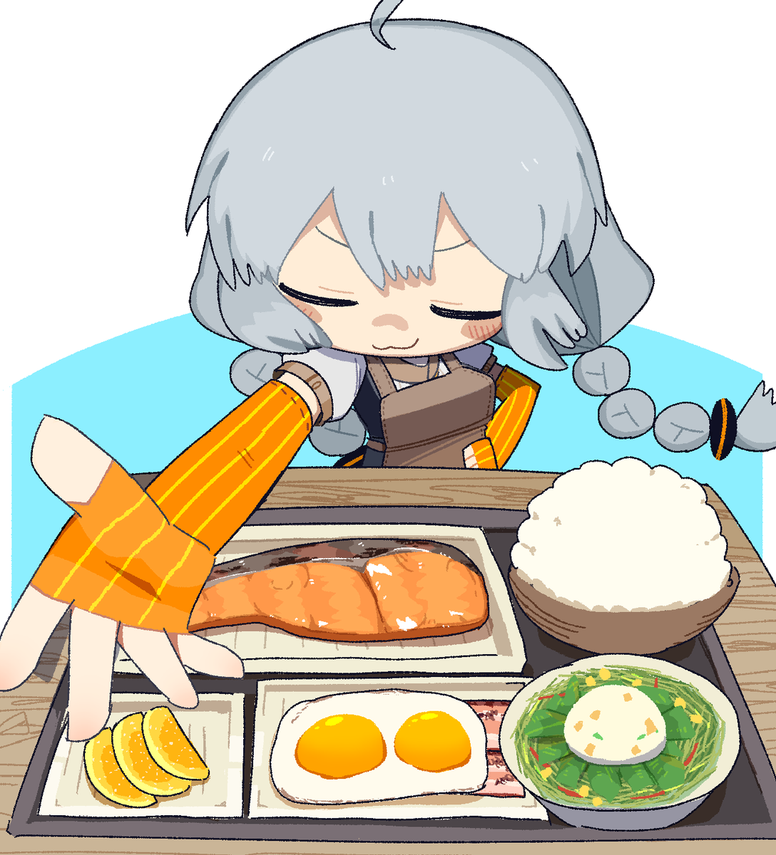 紲星あかり 「あかりちゃんモーニング 」|このほしのイラスト