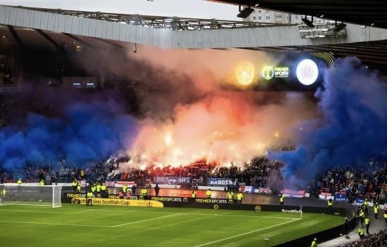 ultras1899_'s tweet photo. Motherwell - Rangers #pyroshow #Rangers #UB07 #UnionsBears #RangersFC 1/2 finale League Cup (03.11.24) https://t.co/lqlSbPizAB