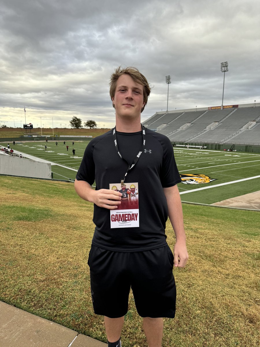 Charleston Weikert 4.5⭐️ Punter, 2025 (@charliejweikert) on Twitter photo I had a great experience at <a href="/MSUTexasFB/">Midwestern State Football</a> game day yesterday. Thank you <a href="/CoachZachWeber/">Zach Weber (M.Ed.)</a> for the invite and hospitality.
<a href="/MustangsDC/">Rich Renner</a> <a href="/CoachGZimmerman/">Galen Zimmerman</a> <a href="/DripFB/">Dripping Springs HS Football</a> I had a great experience at <a href="/MSUTexasFB/">Midwestern State Football</a> game day yesterday. Thank you <a href="/CoachZachWeber/">Zach Weber (M.Ed.)</a> for the invite and hospitality.
<a href="/MustangsDC/">Rich Renner</a> <a href="/CoachGZimmerman/">Galen Zimmerman</a> <a href="/DripFB/">Dripping Springs HS Football</a>