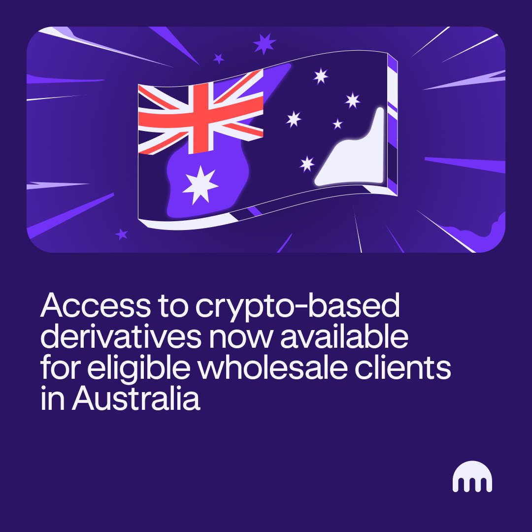 Hey Australia 🇦🇺 – big news! We are now offering access to crypto-based  derivatives for eligible wholesale clients via our Australian financial  services licensed broker. Read more here: https://t.co/beFhgGaGGm