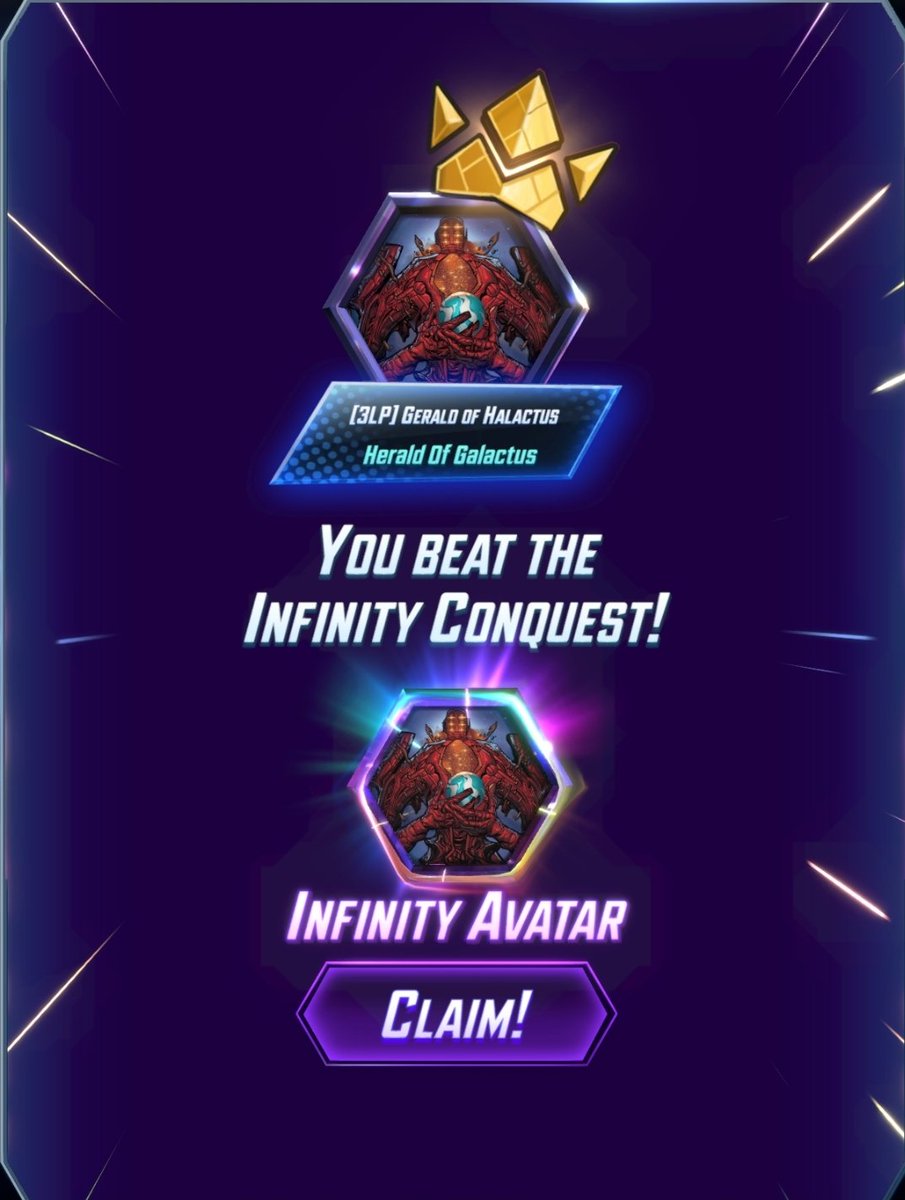 GuyFromTomorrow's tweet image. I saw @doeythekat win a @MARVELSNAP infinity conquest with a list that looked so good that I stole it and won an avatar very near and dear to my heart