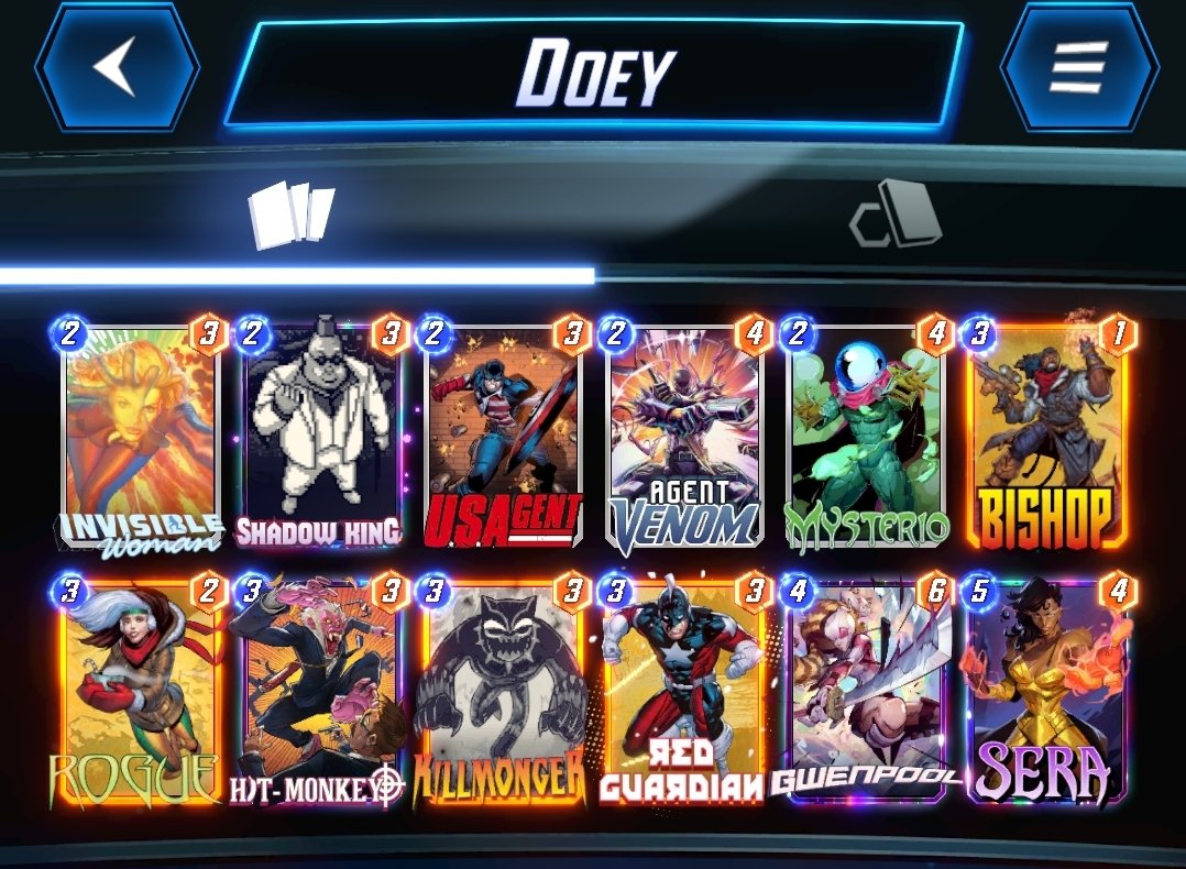 GuyFromTomorrow's tweet image. I saw @doeythekat win a @MARVELSNAP infinity conquest with a list that looked so good that I stole it and won an avatar very near and dear to my heart