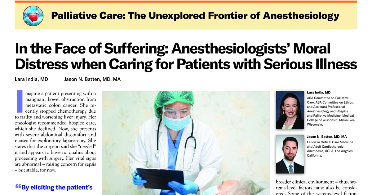“We’ve all experienced it in some way: the feeling when you know the right thing to do – from a moral and ethical standpoint – but are prevented from doing it. This particular type of discomfort is called moral distress.”  

Read: ow.ly/PGsM50TWIa7
#PalliativeCare