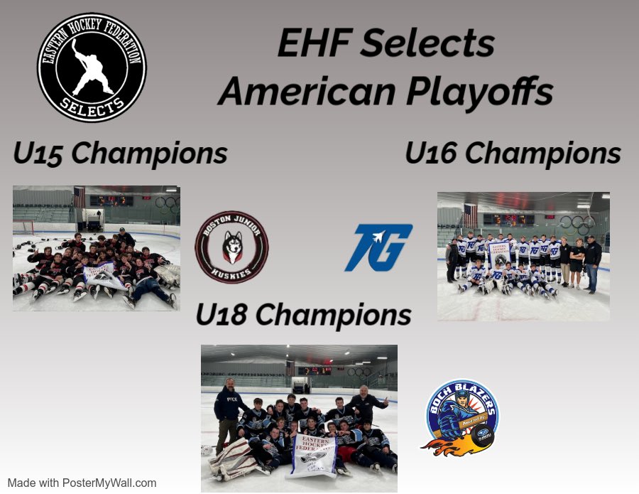 Congratulations to our 6 EHF Selects Champions crowned today