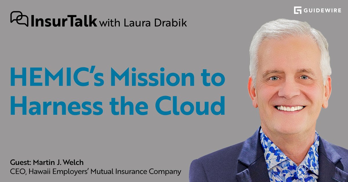 In a new blog, Guidewire's Chief Evangelist Laura Drabik shares insights from Martin J. Welch, CEO of HEMIC, on cloud migration, commercial lines innovation, and challenges faced by businesses recovering from the Lahaina Fire.