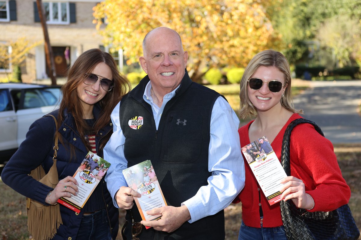 GovLarryHogan's tweet photo. This afternoon I had the chance to get out and knock on more doors in Bethesda and speak one on one with Montgomery County voters about our campaign.

This is a true grassroots campaign. In our final push to victory, if you want to help us knock on doors or make calls, just go to https://t.co/yPGttvtHn2