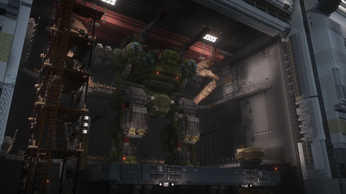 有一个完整的机库真不错
#minecraft建築コミュ #Minecraftbuilds 
#Minecraft
#Minecraft軍事部