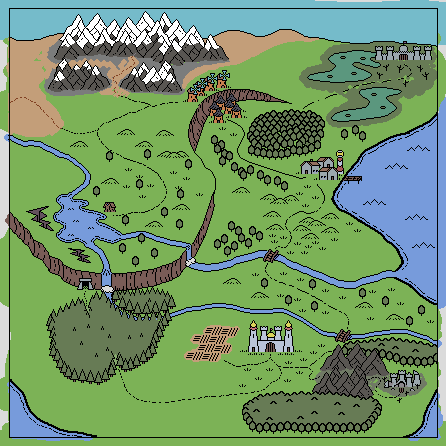 keironignacio's tweet photo. Haven't had time to fully get back into making games yet, but in the meantime I've been getting some art practice in by following "Flik Silverpen's Guide To Making Maps" (which is fantastic!) and applying the ideas to pixel art... Here's my progress so far...
#pixelart https://t.co/YDRotbCCBx