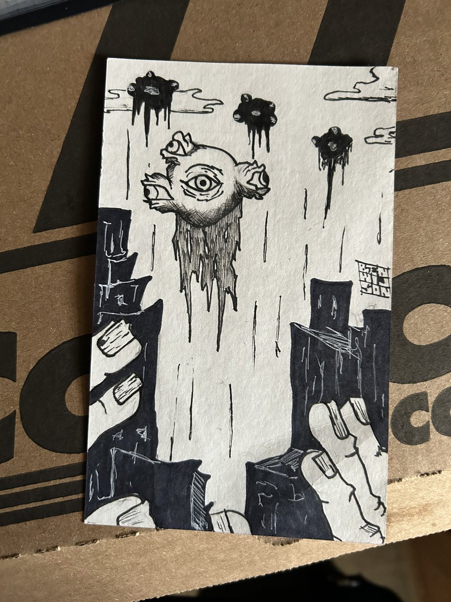 Ben2021's tweet photo. Here’s the last drawings for #monthofmonsters #BMFW https://t.co/NLsXRLEYyX