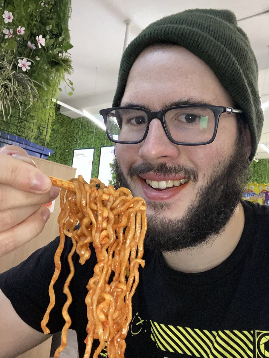 AlexKozina's tweet photo. I tried out a cool new convenience store in Montreal called Épicerie Le Fullsun, where you can purchase pre-packaged ramen and cook it on the spot (and get additional protein to go with it!)

The particular ramen I chose was very spicy, but very tasty: https://t.co/NCFBWm7BQX