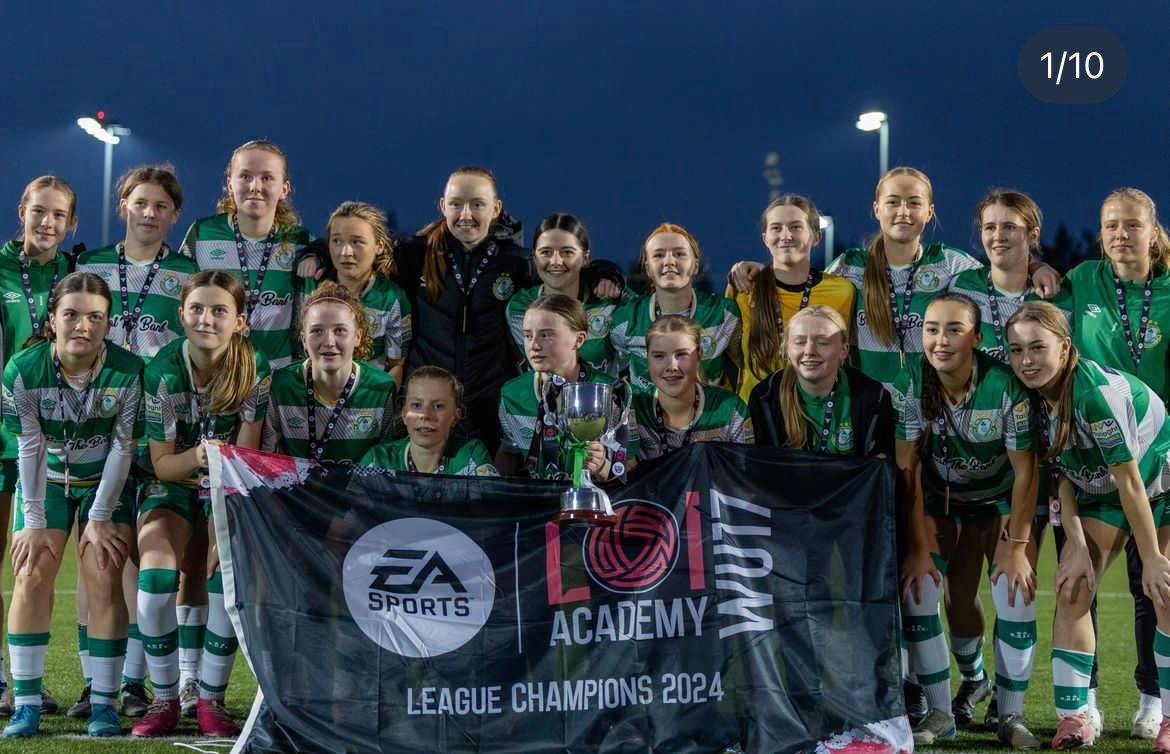 Congratulations to our WU17 squad who secured the League Title on Saturday 🏆

The League success follows on from their Cup triumph against Athlone Town in October as the young Hoops sign off on an incredible season as double winners ☘️

Huge well done to all involved 👏🏻