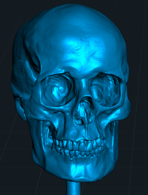 hellbendermodel's tweet image. A 3D scan of a clay sculpture I made, for which I referenced a 3D scan of a real skull. Because we're all about efficient workflows in this house.