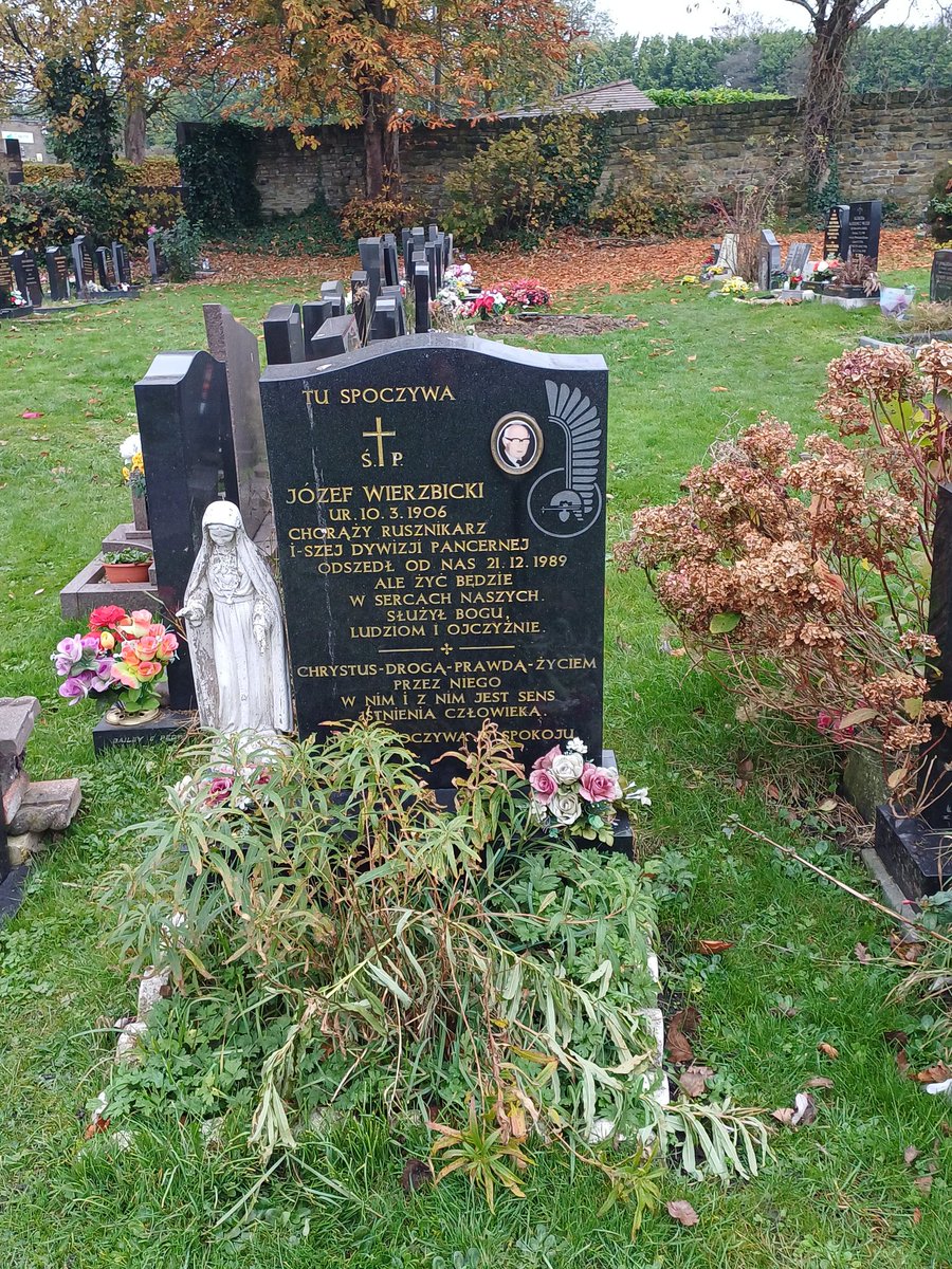 Just back from Bradford, where the Polish plot of Bierley Cemetery is a microcosm of the Polish experience of the war - the Auschwitz survivor, the woman who served in the Home Army, the soldiers of the 2nd Corps and Maczek's Division, those who married Italian women...