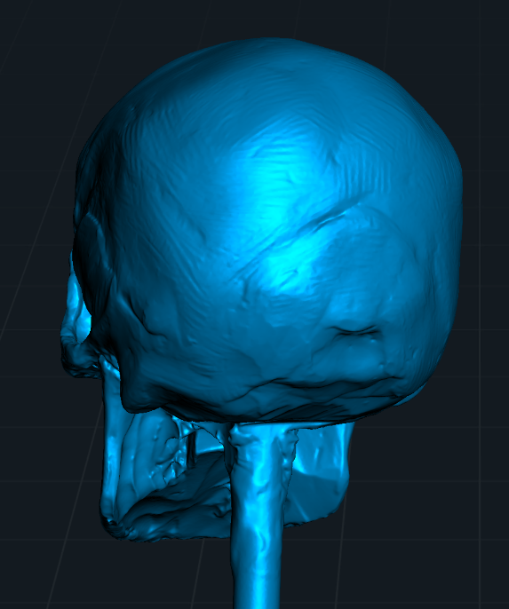 hellbendermodel's tweet image. A 3D scan of a clay sculpture I made, for which I referenced a 3D scan of a real skull. Because we're all about efficient workflows in this house.