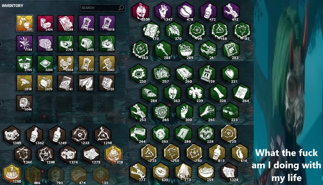 Leachy_Jr's tweet image. Skull merchant inventory cus why not
