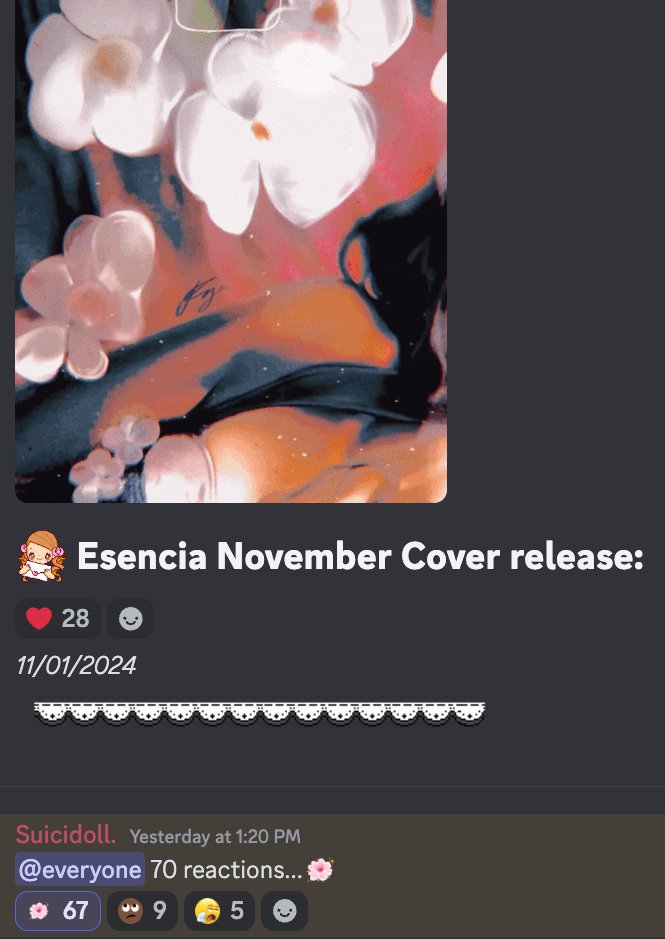 🚨
THIS JUST IN! 
Brand Owner Verzahce Lyn requests 70 reactions in exchange for this month's cover release! We're currently hard-stuck at 67...
Will We Ever Get That Cover?

JOIN HERE:
discord.gg/tfDu3pp65K